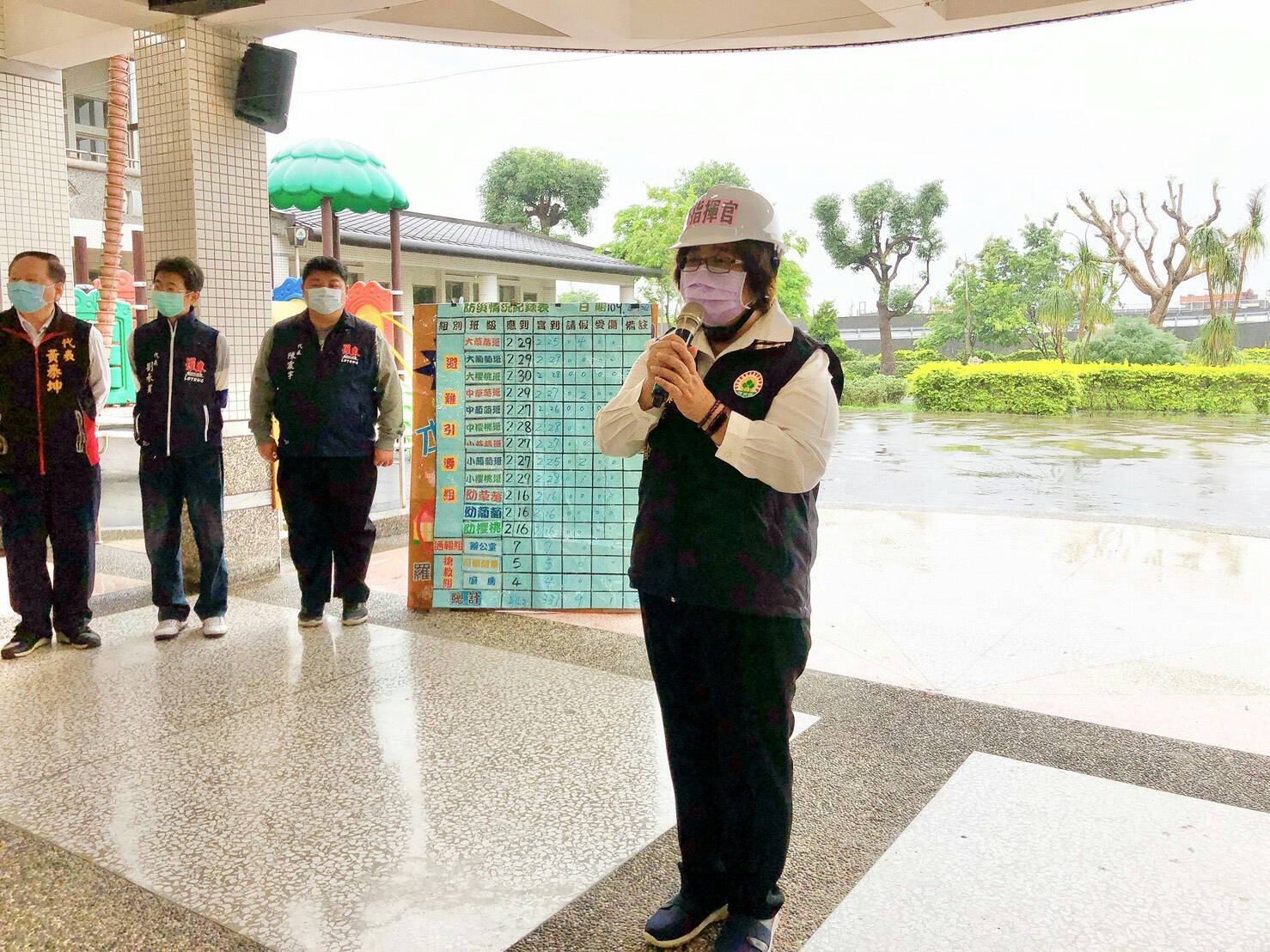 居安思危 羅東鎮辦幼兒地震逃生演練暨用餐防疫措施