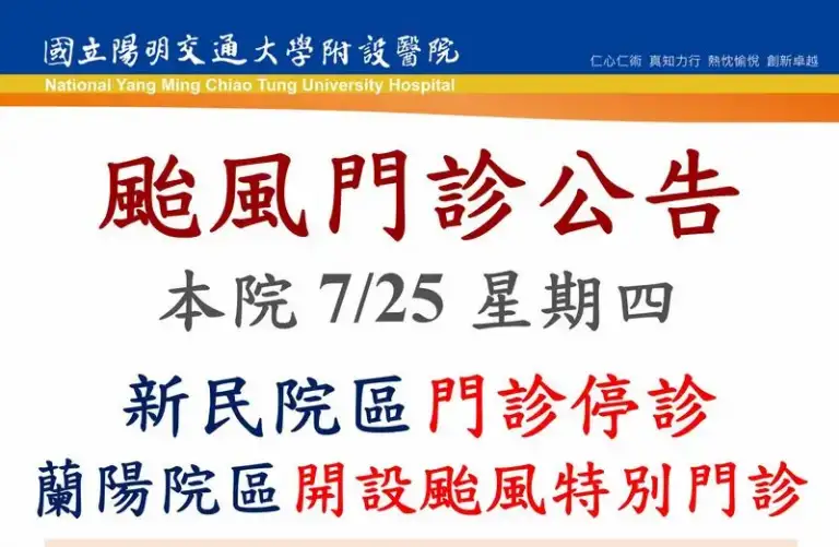 凱米增強～宜蘭縣今天不上班．陽大開颱風門診．國五頭城蘇澳封閉