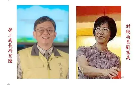 縣府小內閣人事下周異動～劉富美調財稅局長．游宏隆任勞工處長