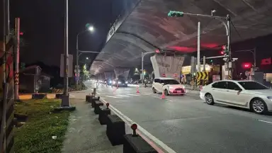 初五北返車潮湧現．警方全力疏導保順流