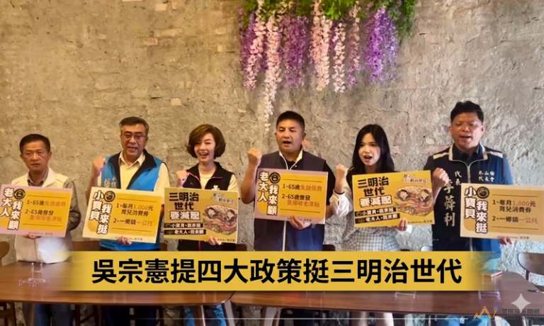 吳宗憲推四大減壓政見～鎖定三明治世代家庭負擔